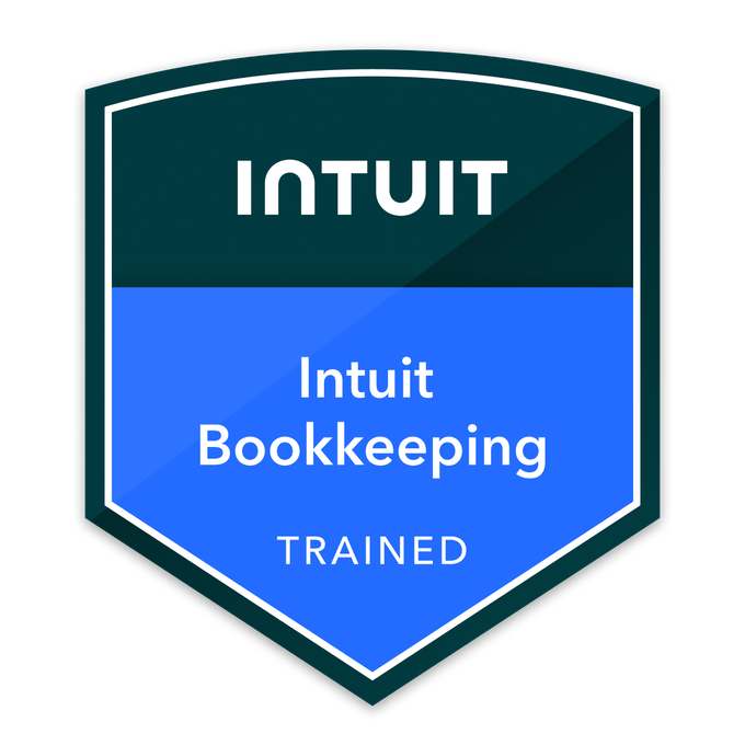 Intuit Bookkeeping Trained certification badge